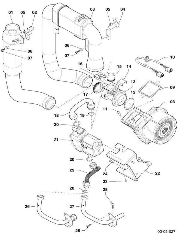 Exploded Diagram for GAS SECTION