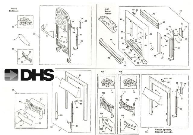 Exploded Diagram for CASING/TRIMS