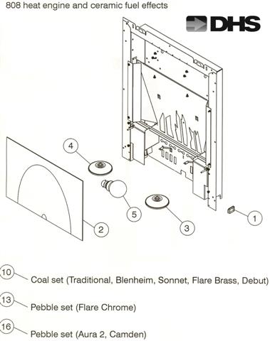 Exploded Diagram for HEAT ENGINE & CERAMIC FUEL EFF