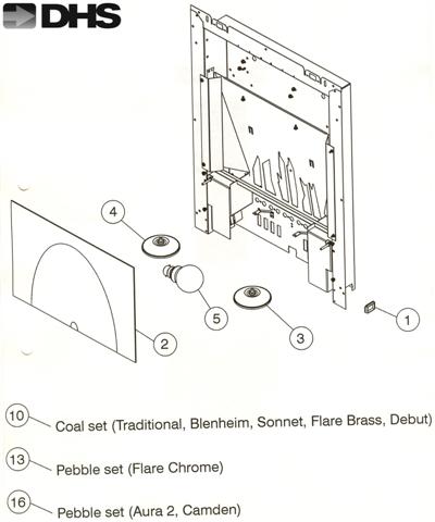 Exploded Diagram for HEAT ENGINE & CERAMIC FUEL EFF