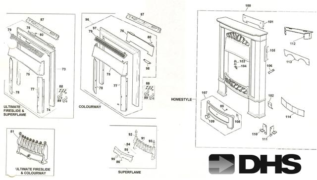 Exploded Diagram for TRIMS