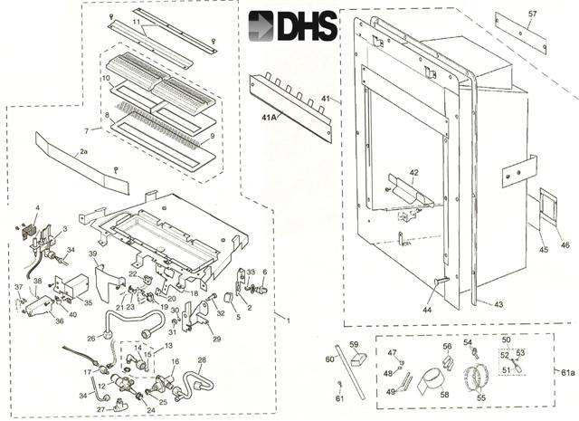 Exploded Diagram for BURNER TRAY/CONVECTION BOX/FIX