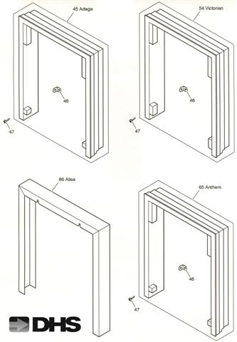 Exploded Diagram for SPACERS