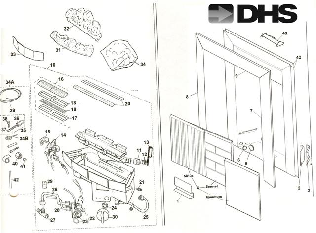 Exploded Diagram for BURNER TRAY