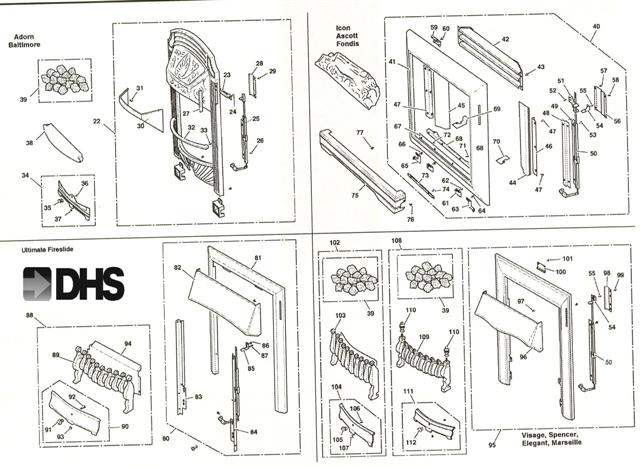 Exploded Diagram for TRIMS