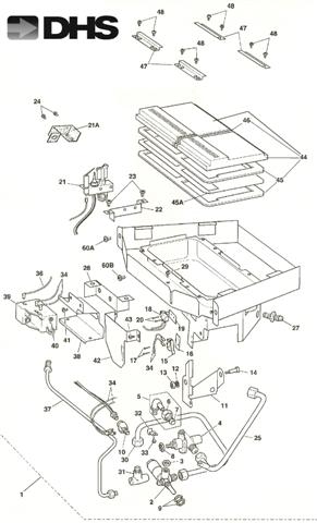 Exploded Diagram for BURNER TRAY