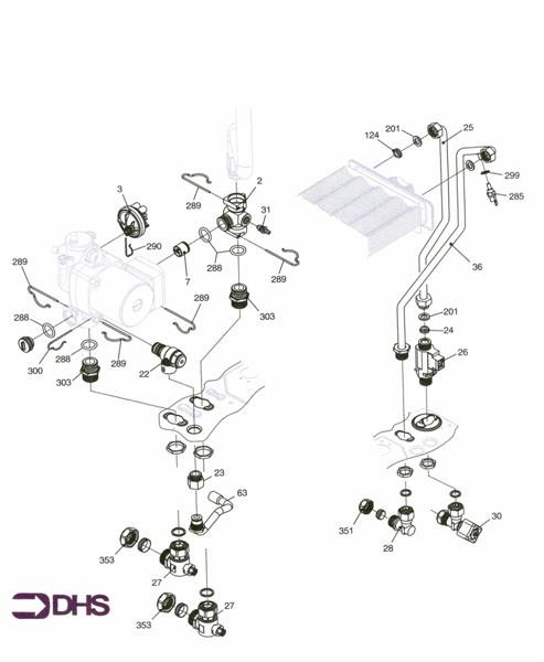 Exploded Diagram for WATER ASSY