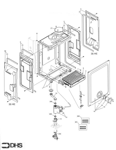 Exploded Diagram for BURNER ASSY