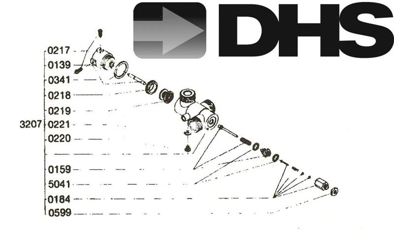 Exploded Diagram for THREE PORT DIVERTER VALVE