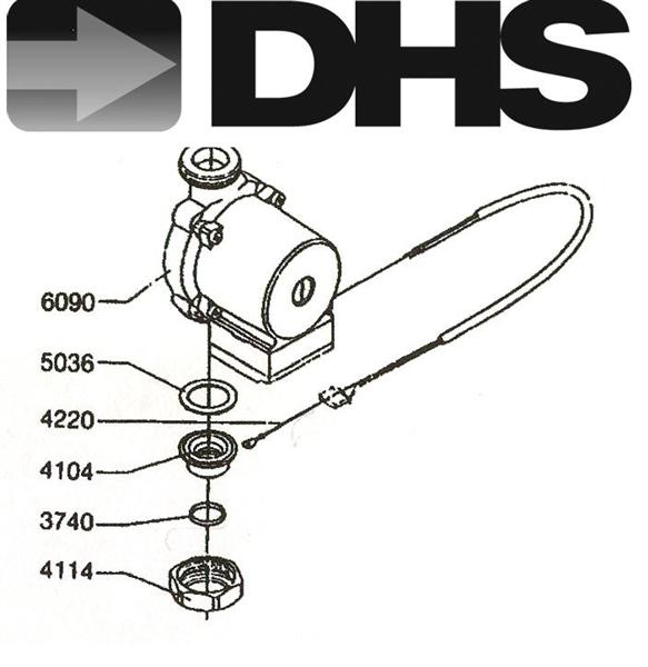 Exploded Diagram for CIRCULATING PUMP 15-50