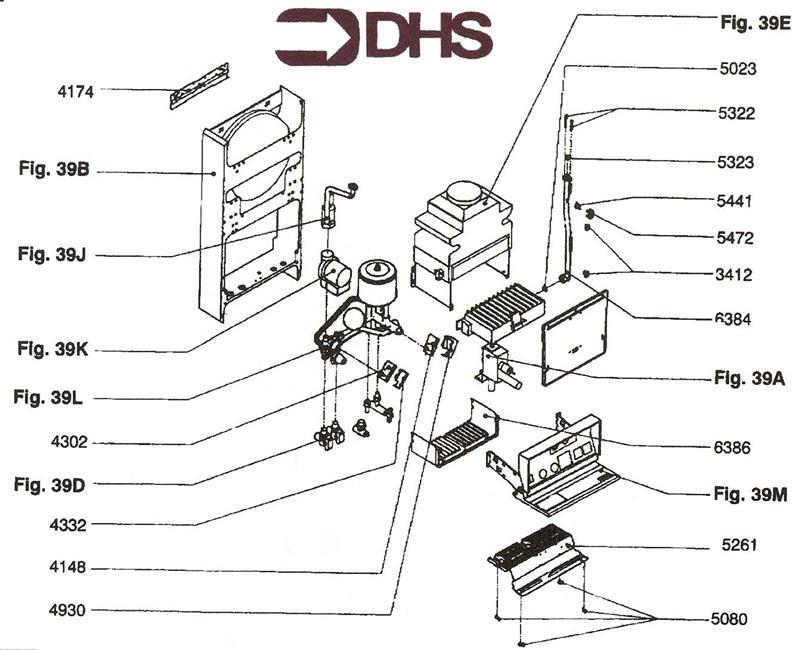 Exploded Diagram for FLOWMATIC COMBINATION BOILER