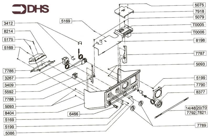 Exploded Diagram for CONTROLS COVER