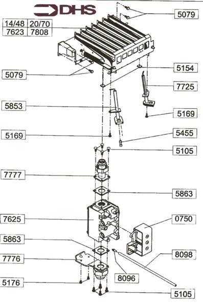 Exploded Diagram for BURNER ASSY