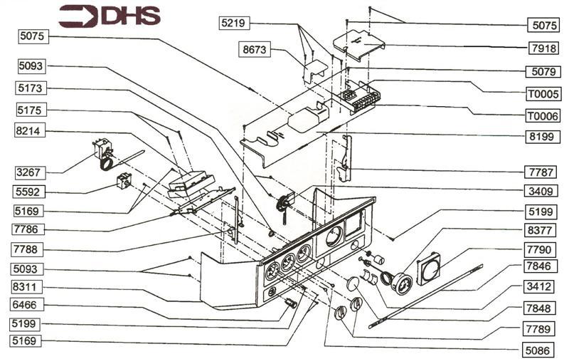 Exploded Diagram for CONTROLS COVER