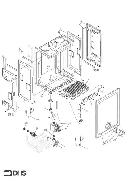 Exploded Diagram for BURNER ASSY