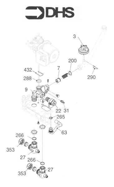 Exploded Diagram for WATER ASSY