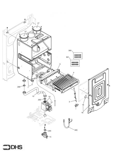 Exploded Diagram for BURNER ASSY