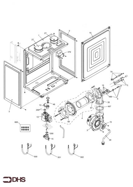 Exploded Diagram for BURNER - FAN ASSY