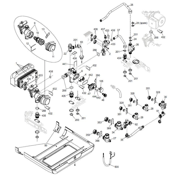Exploded Diagram for HYDRAULICS
