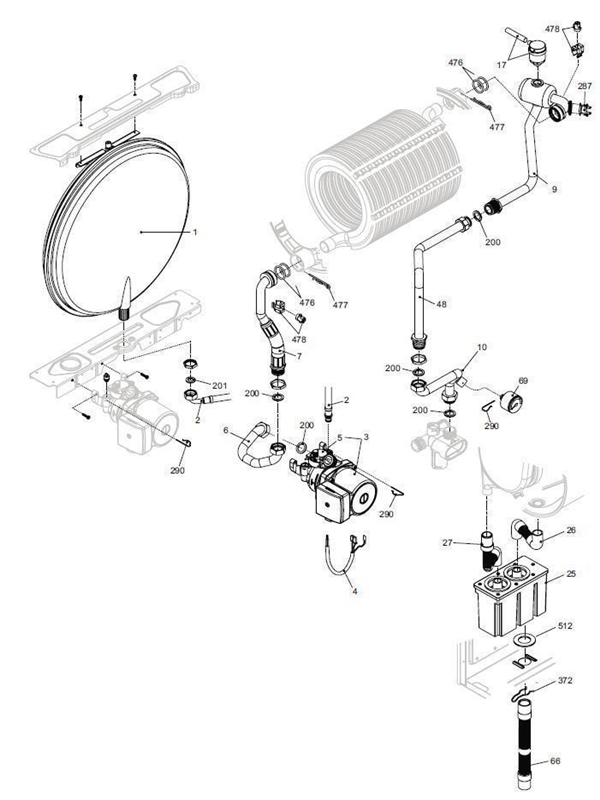 Exploded Diagram for EXPANSION VESSEL