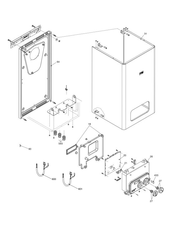 Exploded Diagram for ELECTRIC/CASE COMPONENTS