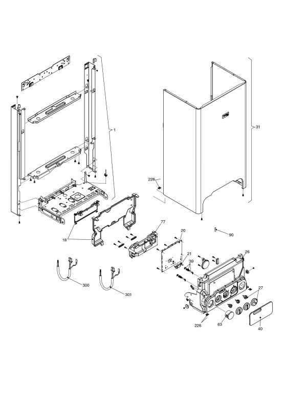 Exploded Diagram for ELECTRIC/CASE COMPONENTS