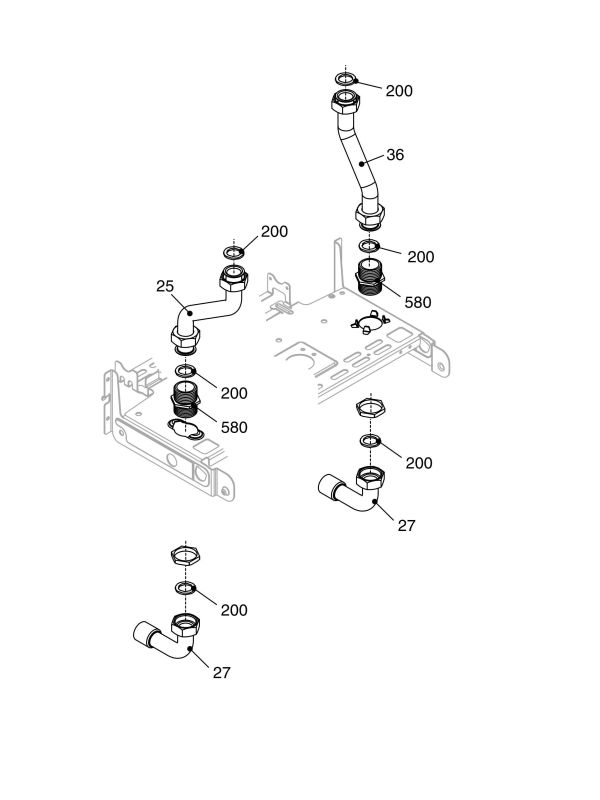 Exploded Diagram for HYDRAULIC COMPONENTS 1