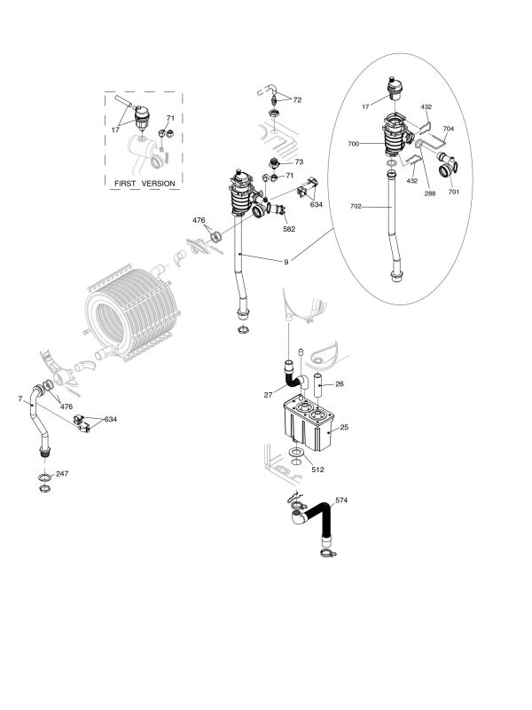 Exploded Diagram for HYDRAULIC COMPONENTS 2