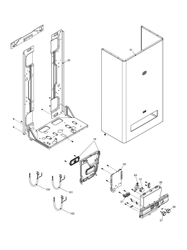 Exploded Diagram for ELECTRIC/CASE COMPONENTS