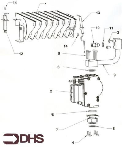Exploded Diagram for BURNER / GAS VALVE ASSEMBLY