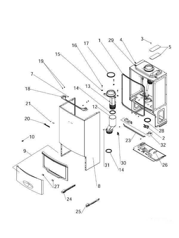 Exploded Diagram for CASING