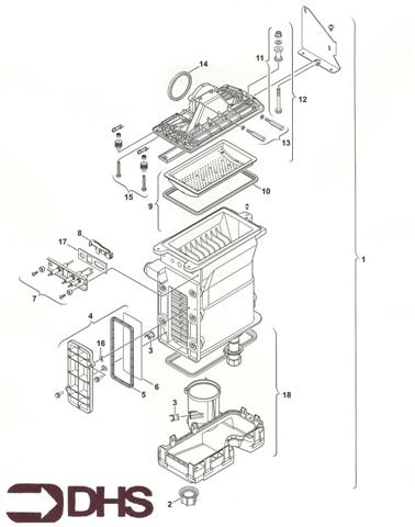Exploded Diagram for BURNER/HEAT EXCHANGER
