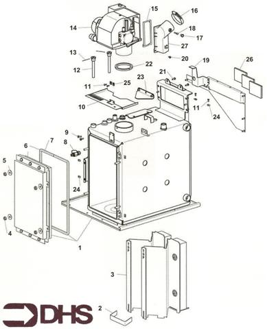 Exploded Diagram for HEAT EXCHANGER ASSEMBLY 2