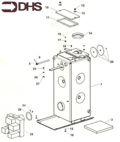 Exploded Diagram for HEAT EXCHANGER