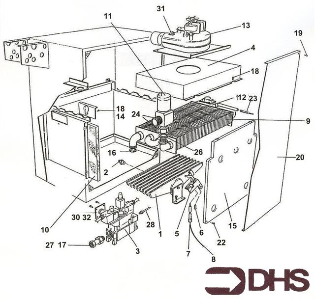 Exploded Diagram for SUPERSTRUCTURE & HEAT EXCHANGE