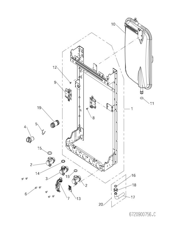Exploded Diagram for WALL FRAME