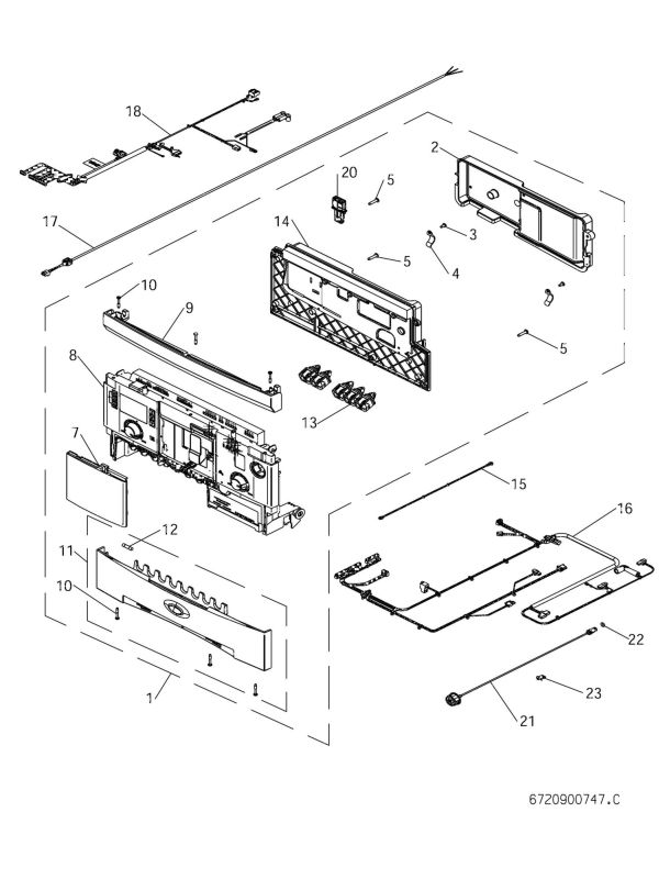 Exploded Diagram for ELECTRICAL ASSEMBLY